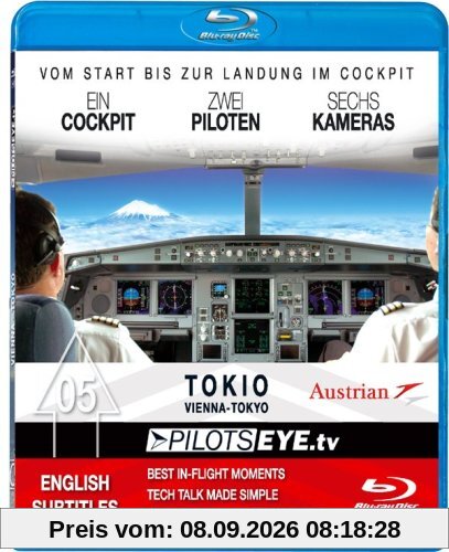 PilotsEYE.tv | Wien - TOKIO |:| Blu-ray Disc® |:| Cockpitflight Austrian Airlines B777 | Bonus: Tokio Tower [Blu-ray]
