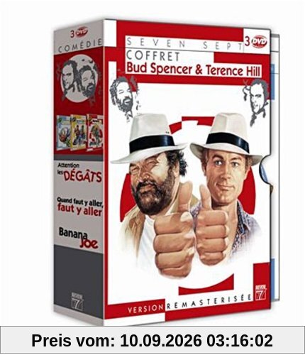 Coffret bud spencer et terence hill : quand faut y aller faut y aller ; attention les degats ; banana joe [FR Import]