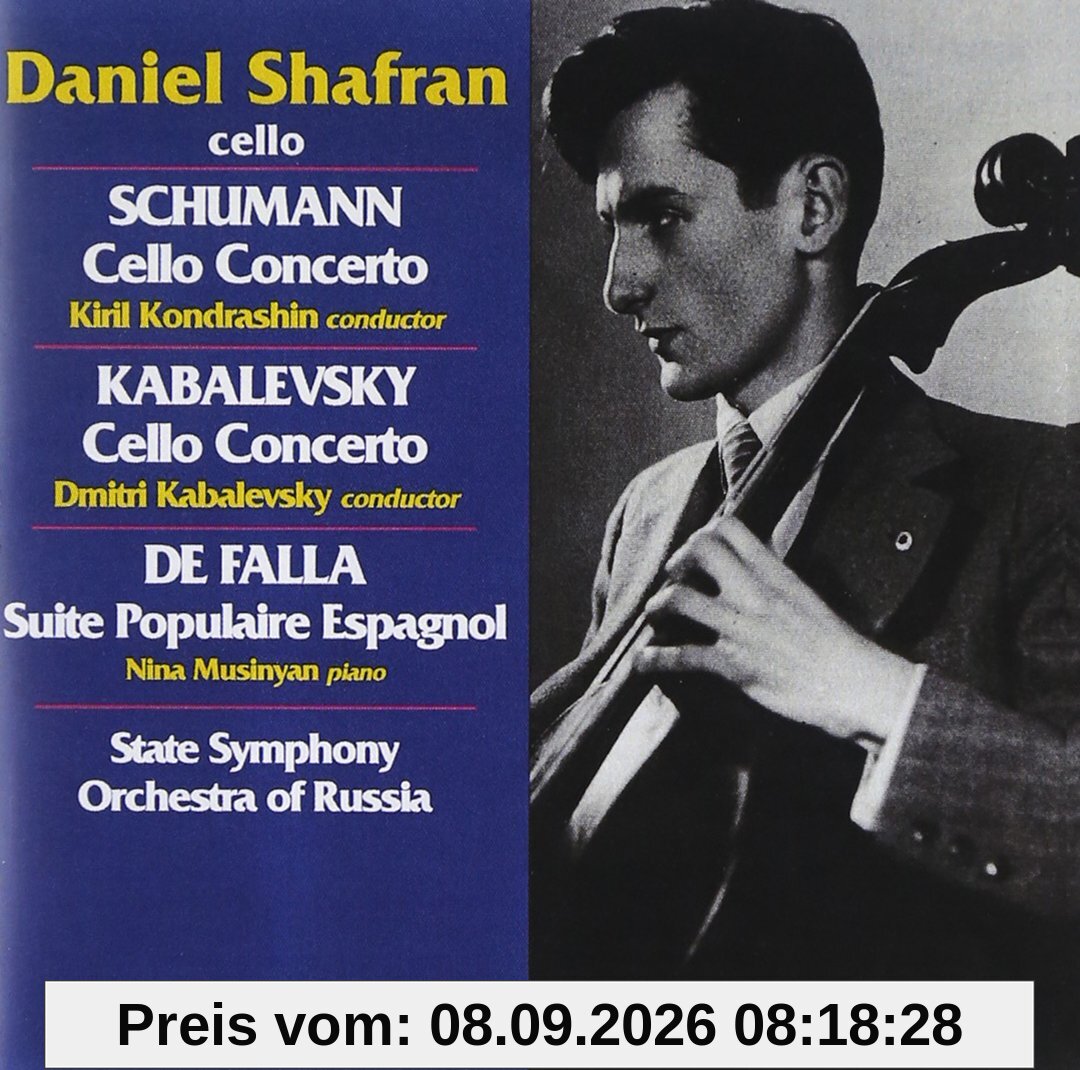 Daniel Shafran Cello-Rezital - Konzert für Cello & Orchester Op.129/+