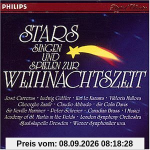 Stars singen und spielen zur Weihnachtszeit