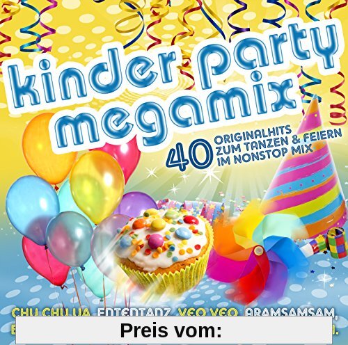 Kinder Party Megamix - Die CD für den Geburtstag, Fasching und die Kinderparty