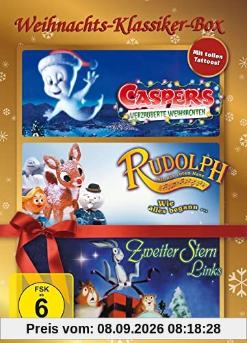 Weihnachts-Klassiker-Box - Rudolph - Wie alles begann, Casper, Zweiter Stern Links [3 DVDs]