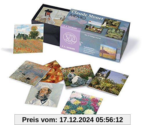 Claude Monet. Memo: Gedächtnisspiel mit 36 Motiven des berühmten Impressionisten