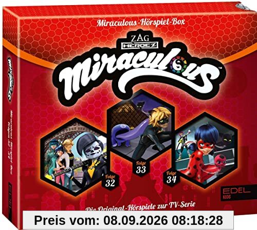 Miraculous - Geschichten von Ladybug & Cat Noir - Die Hörspiel-Box mit den Folgen 32 - 34 - Die Original-Hörspiele zur TV-Serie