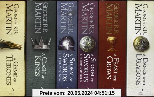 A Game of Thrones: The Story Continues. 6 Volumes Boxed Set: A DANCE WITH DRAGONS / A FEAST FOR CROWS / A STORM OF SWORD