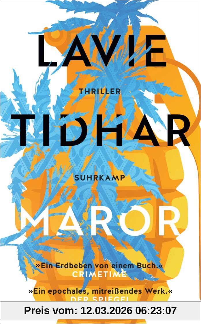 Lavie Tidhar Maror, Thriller | Die Geschichte Israels Als Krimi-Epos | Platz 1 Der Krimibestenliste 2024