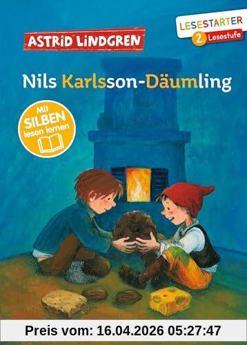 Nils Karlsson-Däumling: Mit Silben lesen lernen. Lesestarter 2. Lesestufe. Der Klassiker von Astrid Lindgren für Erstleser ab 7 Jahren, mit bunten Silben zum einfachen Lesenlernen