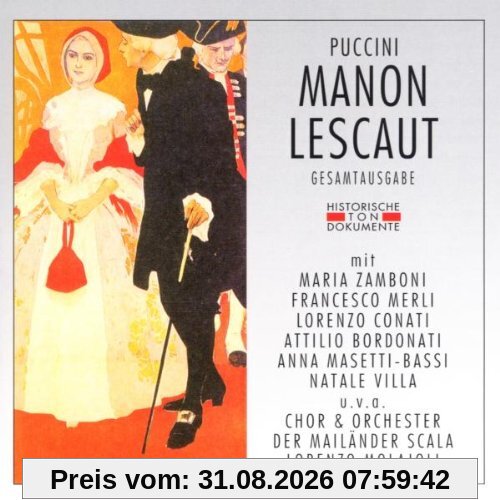 Puccini: Manon Lescaut (Gesamtaufnahme) (Aufnahme Mailand 1930)