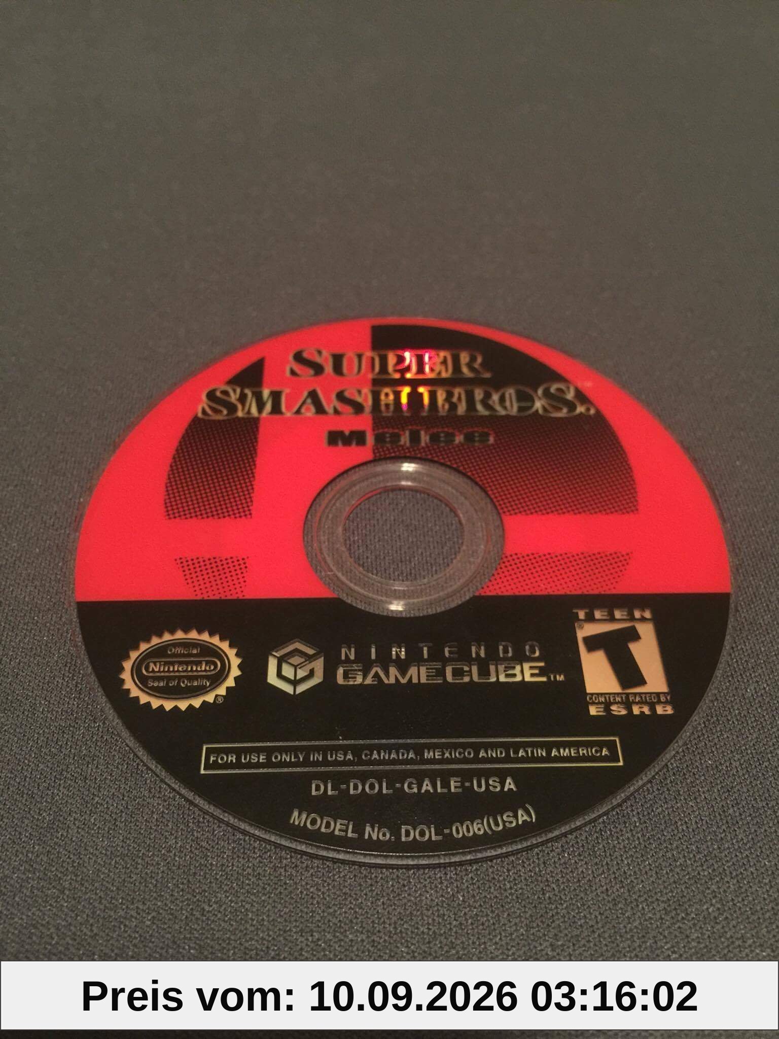 SUPER SMASH BROTHERS MELEE GAMECUBE (SPIELERWAHL) FRANZISCH/FRANZÖSISCHE VERSION
