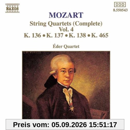 Mozart Streichquartette Vol 4 Eder