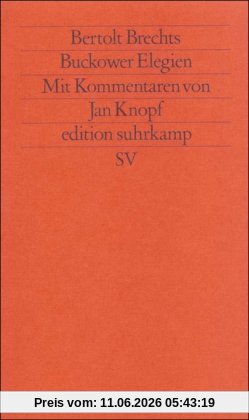 Buckower Elegien (edition suhrkamp)