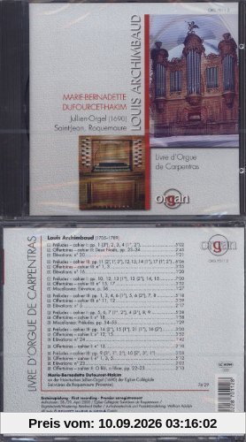 Livre d'orgue de Carpentras (Die Jullien-Orgel Saint-Jean in Roquemaure)