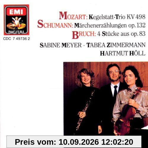 Kegelstatt-Trio KV 498 / Märchenerzählungen Op. 134 / 4 Stücke aus Op. 83
