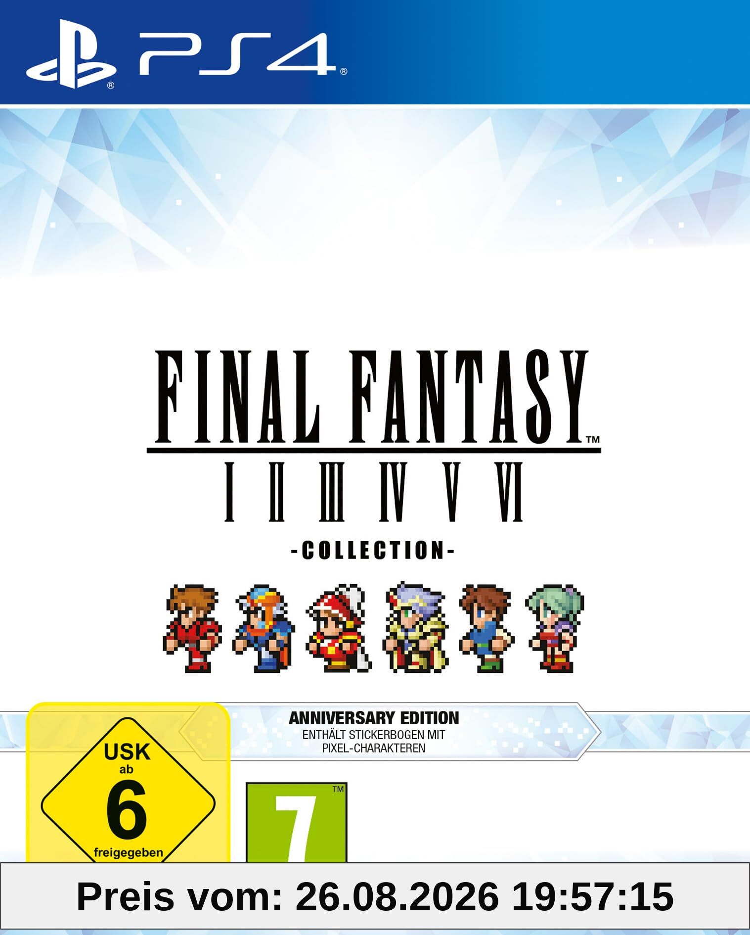 FINAL FANTASY I-VI COLLECTION ANNIVERSARY EDITION (PS4)