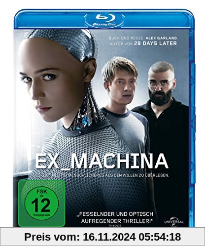 Ex Machina  (inkl. Digital Ultraviolet) [Blu-ray]