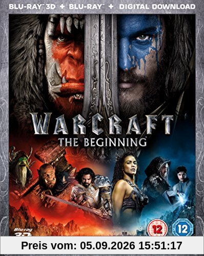 Warcraft (Blu-ray 3D + Blu-ray) [2016] UK-Import, Sprache-Deutsch, Englisch...