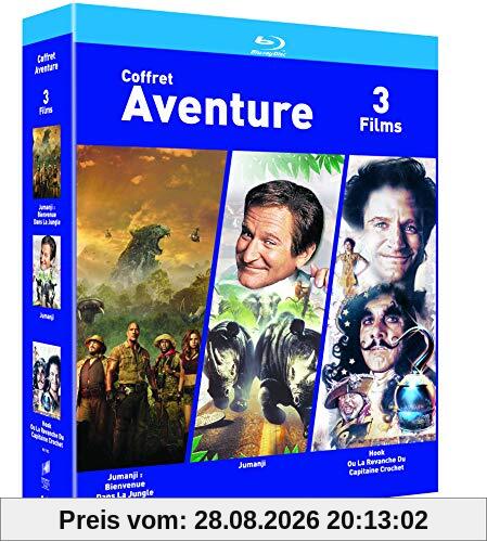 COFFRET AVENTURE Blu-ray - Jumanji / Jumanji : Bienvenue dans la jungle/ Hook- Exclusif Amazon