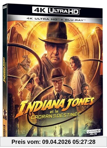 Indiana jones et le cadran de la destinée 4k ultra hd [Blu-ray] [FR Import]