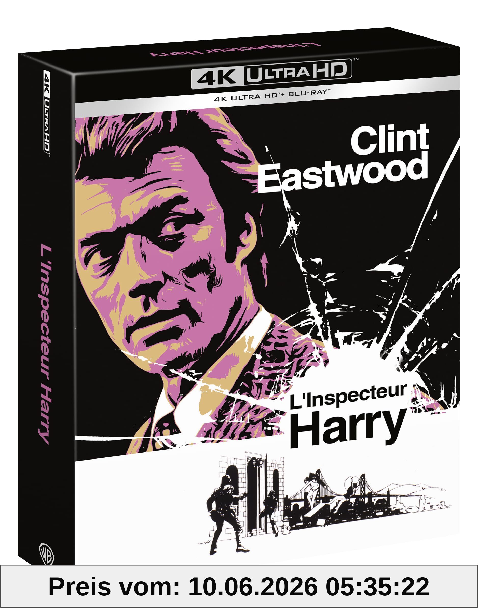 Don Siegel L'Inspecteur Harry [4K Ultra Hd Boîtier SteelBook + Goodies] [Édition Collector 4K Ultra Hd + Blu-ray - Boîtier SteelBook + Goodies]