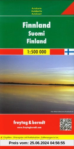 Freytag Berndt Autokarten, Finnland - Maßstab 1:500 000