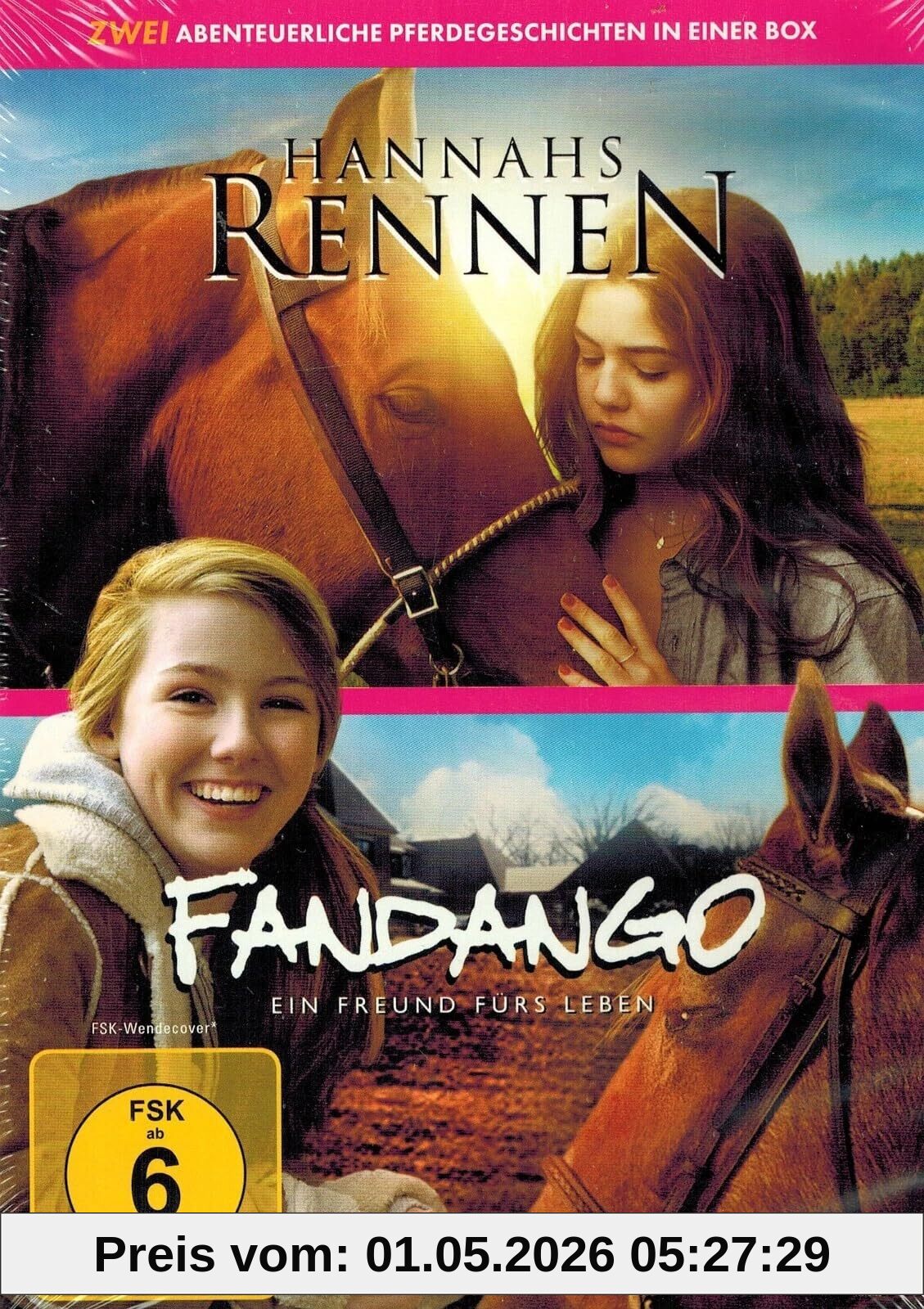 Fandango - Ein Freund fürs Leben ( 2012 - A Fine Step ) + Hannahs Rennen ( 2016 - Race to Win / Redemption ) - Die Pferde Abenteuer DVD Box Limited Edition