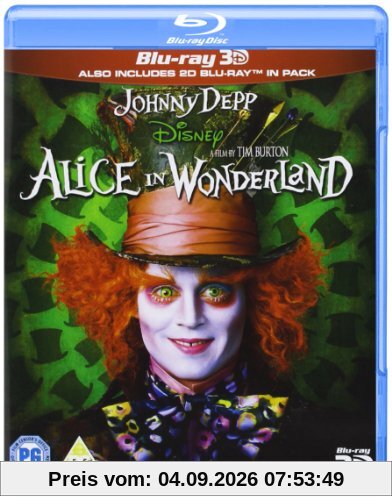 Alice In Wonderland 3D [Blu-ray] [UK Import]