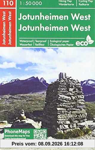 Jotunheimen West (PhoneMaps Wander - Radkarte Norwegen)