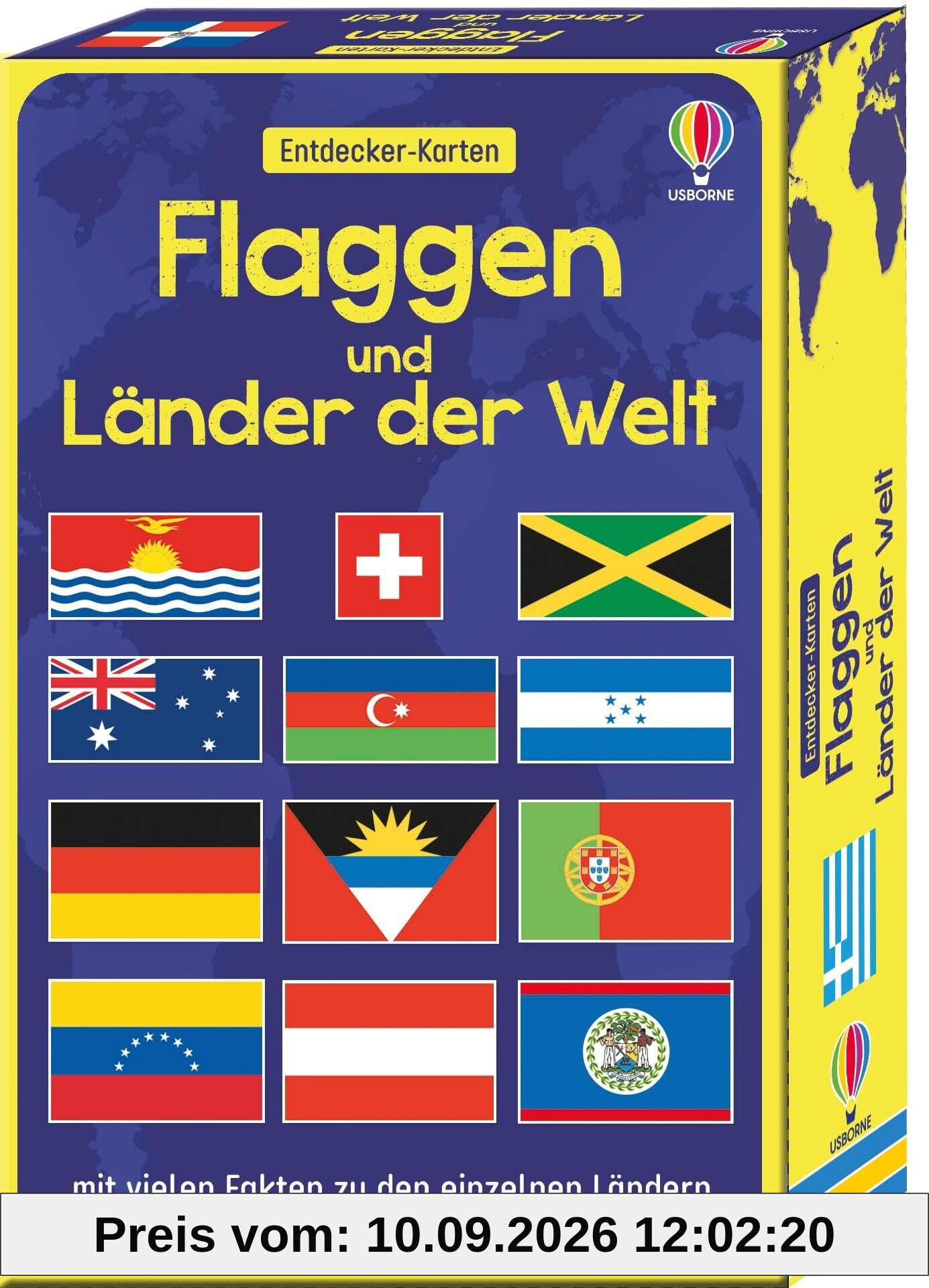Entdecker-Karten: Flaggen und Länder der Welt: mit vielen Fakten zu den einzelnen Ländern - Karten-Set für Kinder ab 7 Jahren