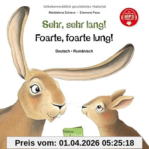 Sehr, sehr lang!: Kinderbuch Deutsch-Rumänisch mit MP3-Hörbuch zum Herunterladen