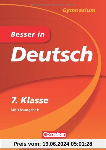 Besser in Deutsch - Gymnasium 7. Klasse - Cornelsen Scriptor