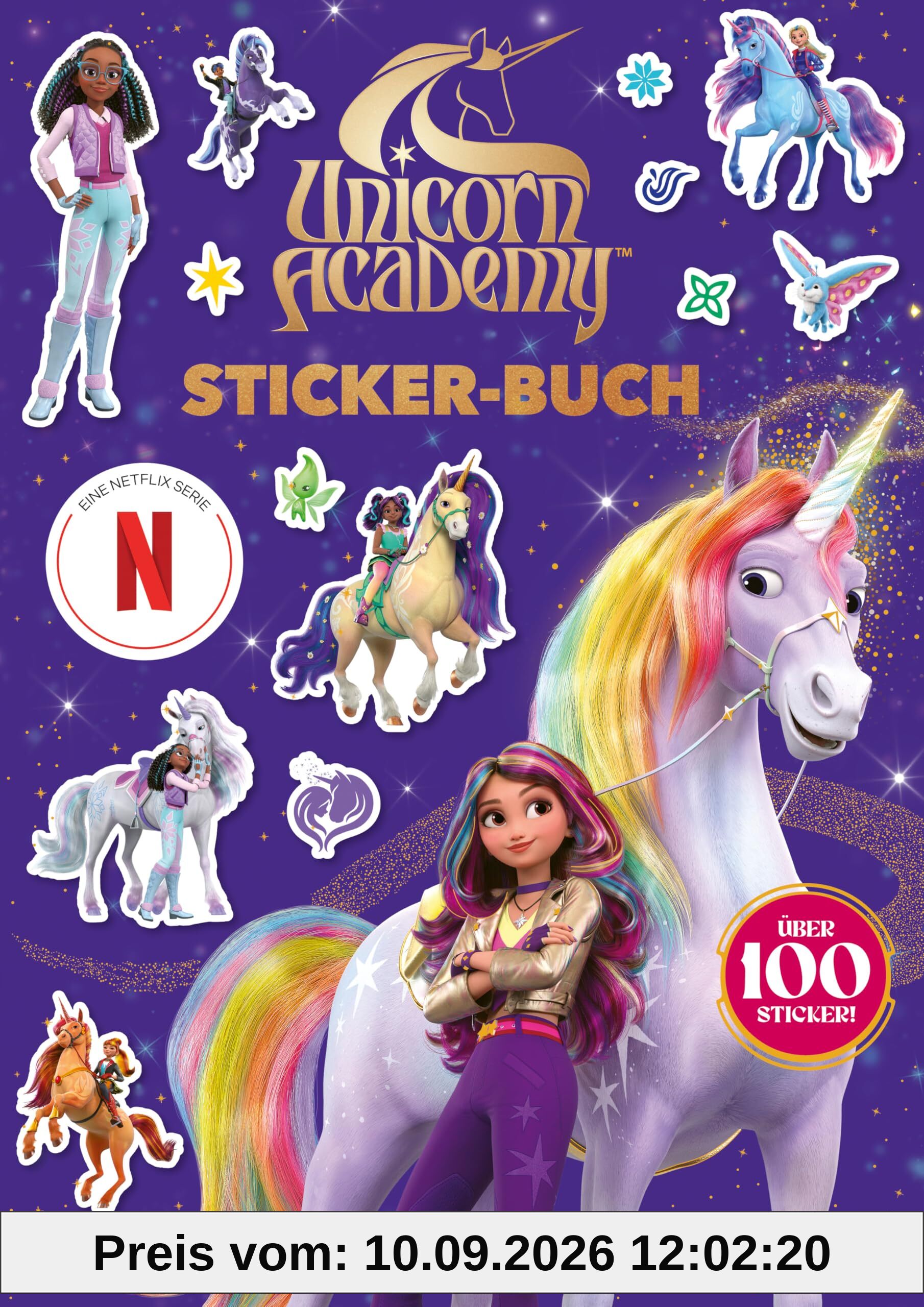 Unicorn Academy – Stickerbuch: Rätsel, Spiele, Bilder und vieles mehr mit über 100 Stickern für Kinder ab 5 Jahren (Unicorn Academy – Activity, Band 2)