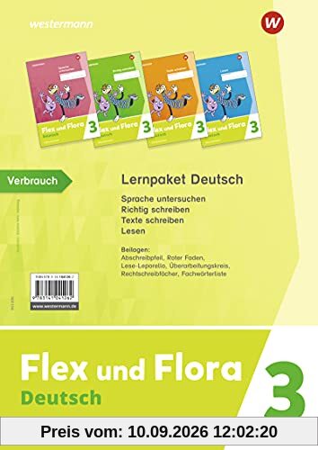 Flex und Flora - Ausgabe 2021: Lernpaket Deutsch 3 Verbrauchsmaterial: Ausgabe 2021 - Kompetenzhefte 3 Paket: Verbrauchsmaterial