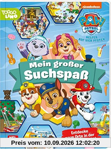 PAW Patrol: Mein großer Suchspaß: Buntes Wimmelbuch mit allen Hunden | (ab 3 Jahren)
