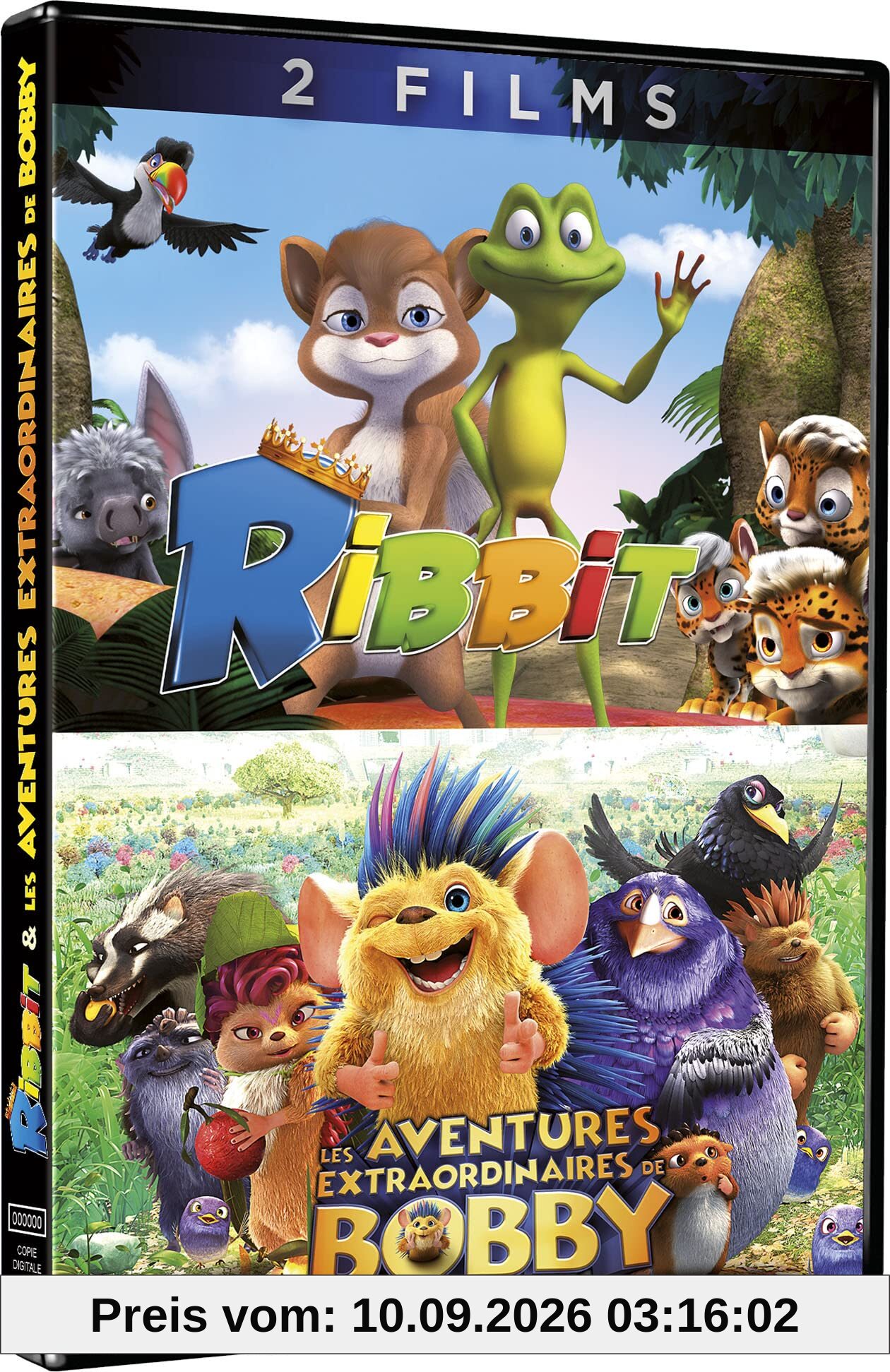 Coffret jeunesse 2 films : ribbit ; les aventures extraordinaires de bobby [FR Import]