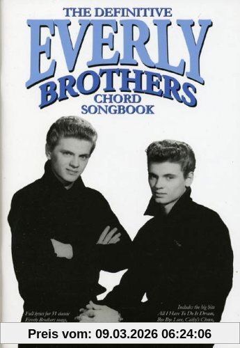 unbekannt Everly Brothers The Definitive Chord Songbook, Songbook Für Gesang, Gitarre