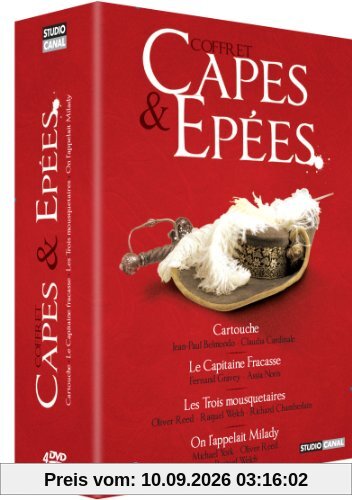 Coffret capes et épées : cartouche ; le capitaine fracasse; les trois mousquetaires ; on l'appelait milady [FR Import]