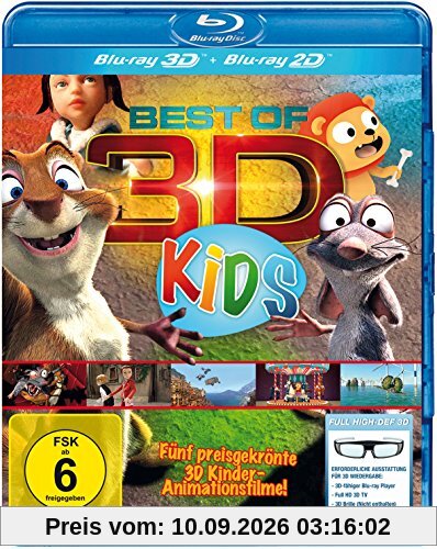 Best of 3D für Kids - Der große 3D Kinderspaß [3D Blu-ray]