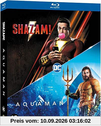 Coffret nouveaux héros 2 films : aquaman ; shazam ! [Blu-ray] [FR Import]