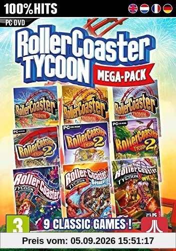 RollerCoaster Tycoon Mega Pack (PC) Spielbar im Deutsch