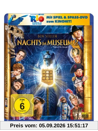 Nachts im Museum 2 (+ Rio Activity Disc) [Blu-ray]