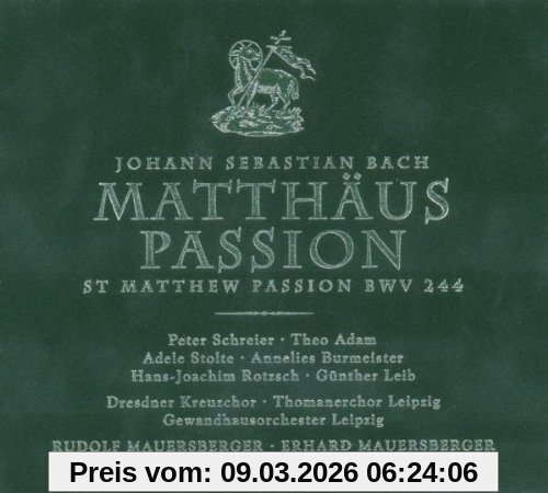 Johann Sebastian Bach Matthäus-Passion/Mauersberger
