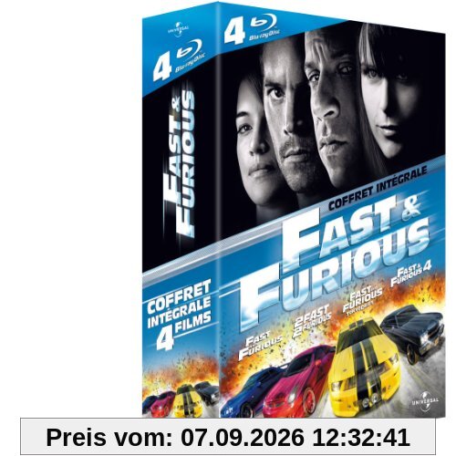 Coffret quadrilogie fast and furious [Blu-ray] [FR Import]