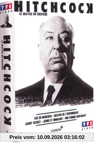 Coffret Hitchcock 5 DVD : Les 39 marches / 4 de l'espionnage / Agent secret / Jeune et innocent / Une femme disparaît [FR Import]