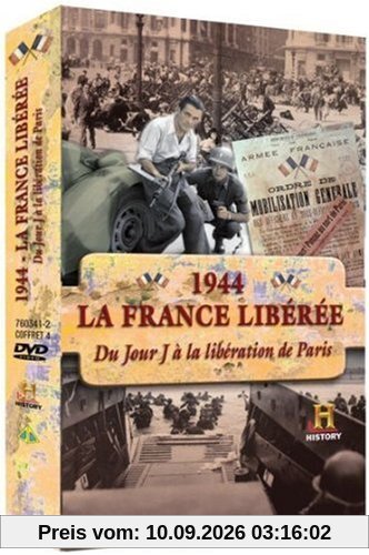 Coffret 4 DVD : 1944 La France Libérée, du Jour J à la Libération de Paris