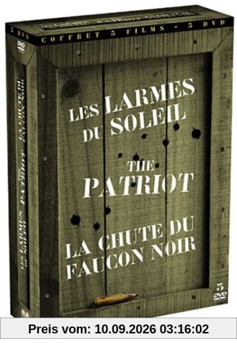 Coffret guerre : les larmes du soleil ; la chute du faucon noir ; the patriot [FR IMPORT]