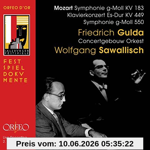 Klavierkonzert KV 449,Sinfonien KV 183 und 550