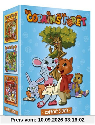 Les copains de la forêt : Le pique-nique / Les vrais amis / Frère et soeur pour la vie - Coffret 3 DVD [FR Import]