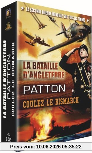 Coffret guerre : patton ; la bataille d'Angleterre ; coulez le bismark [FR Import]