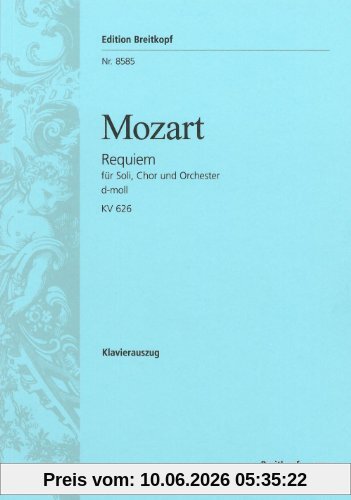 Requiem d-moll KV 626 - nach Eybler/Süßmayr vervollständigt von H.C. Robins Landon - Breitkopf Urtext - Klavierauszug (EB 8585)