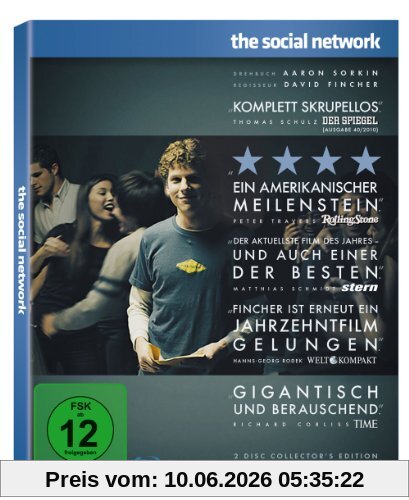 The Social Network (2-Disc Collector's Edition im limited Digipack) [Blu-ray]